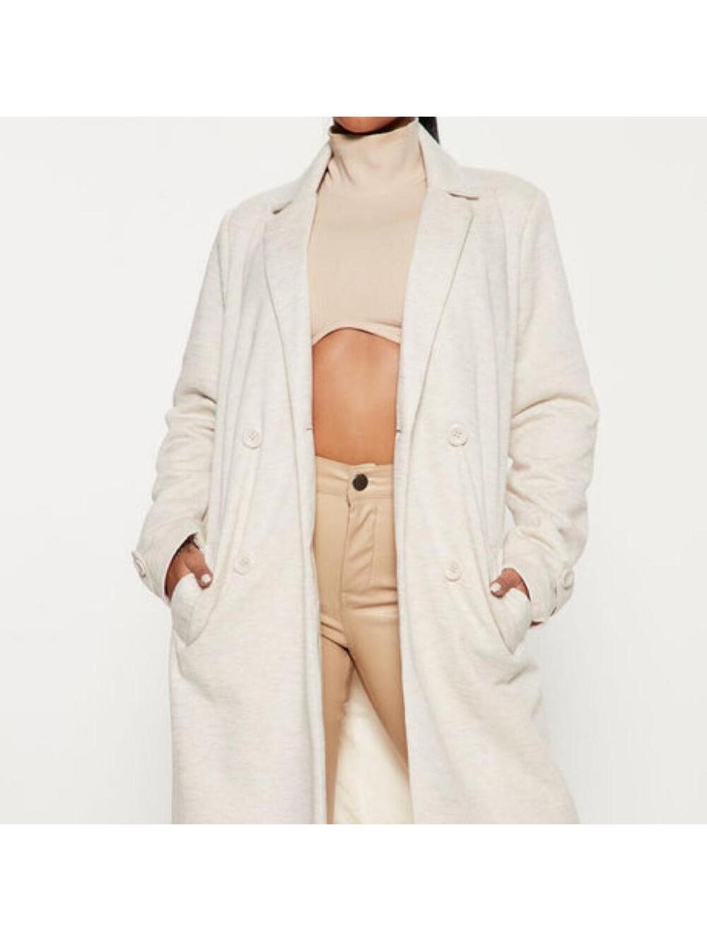 Fashion nova All Business Baby Coat - Taupe